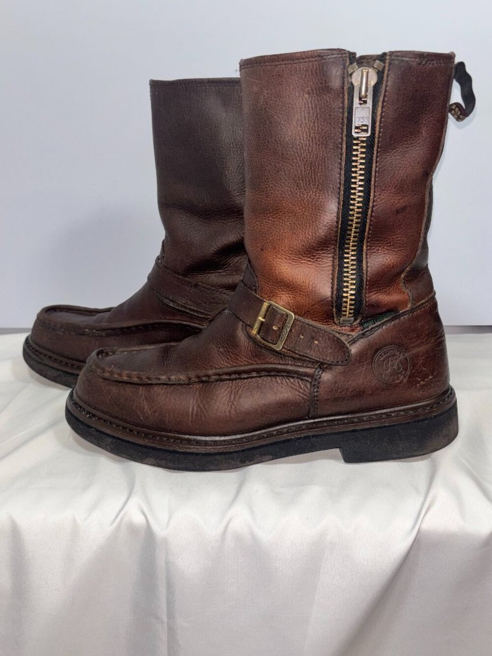Georgia Boot Men's Side Zip Waterproof Work Wellington Boots G4124 Size 10.5W